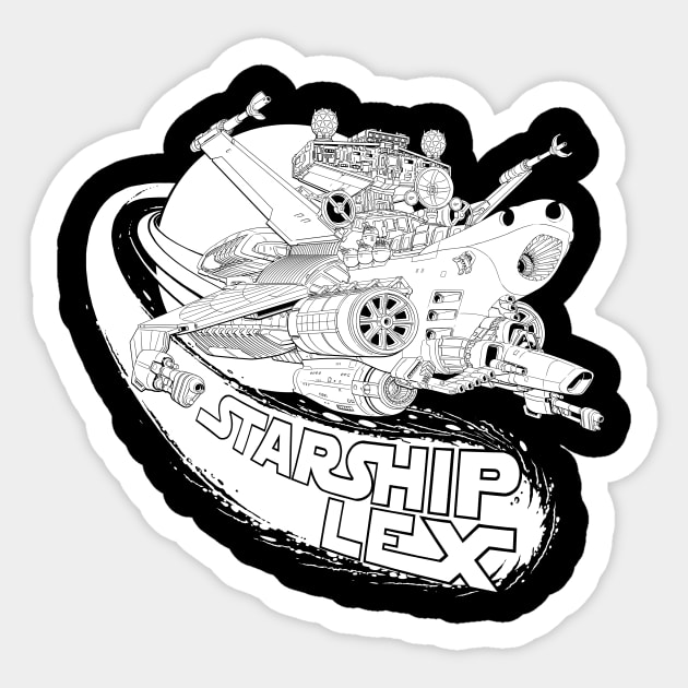 BW starship Lex Sticker by EterniaDreams